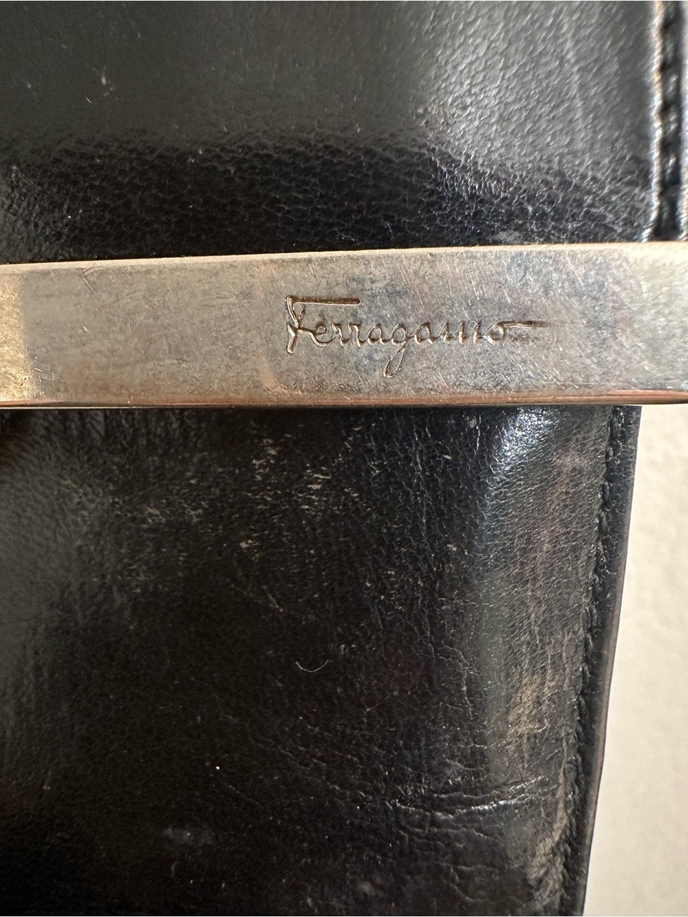 Salvatore Ferragamo Black Leather Wallet - Picture 4 of 12